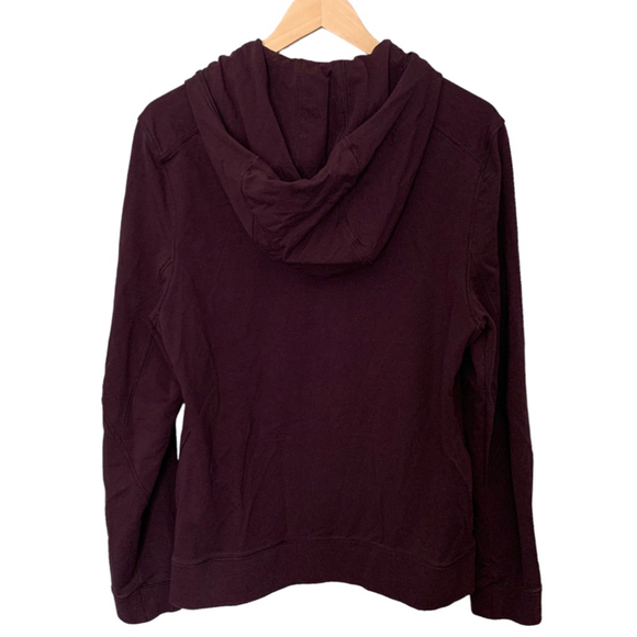 LULULEMON Cross Cut Hoodie Jacket 
Black Cherry Full Zip Purple Men Small - Picture 11 of 12